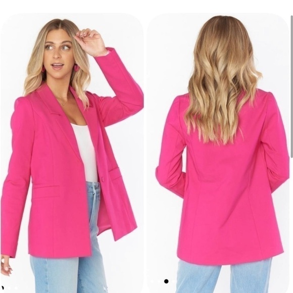 Show Me Your MuMu Hot Pink Major Blazer - Picture 2 of 16